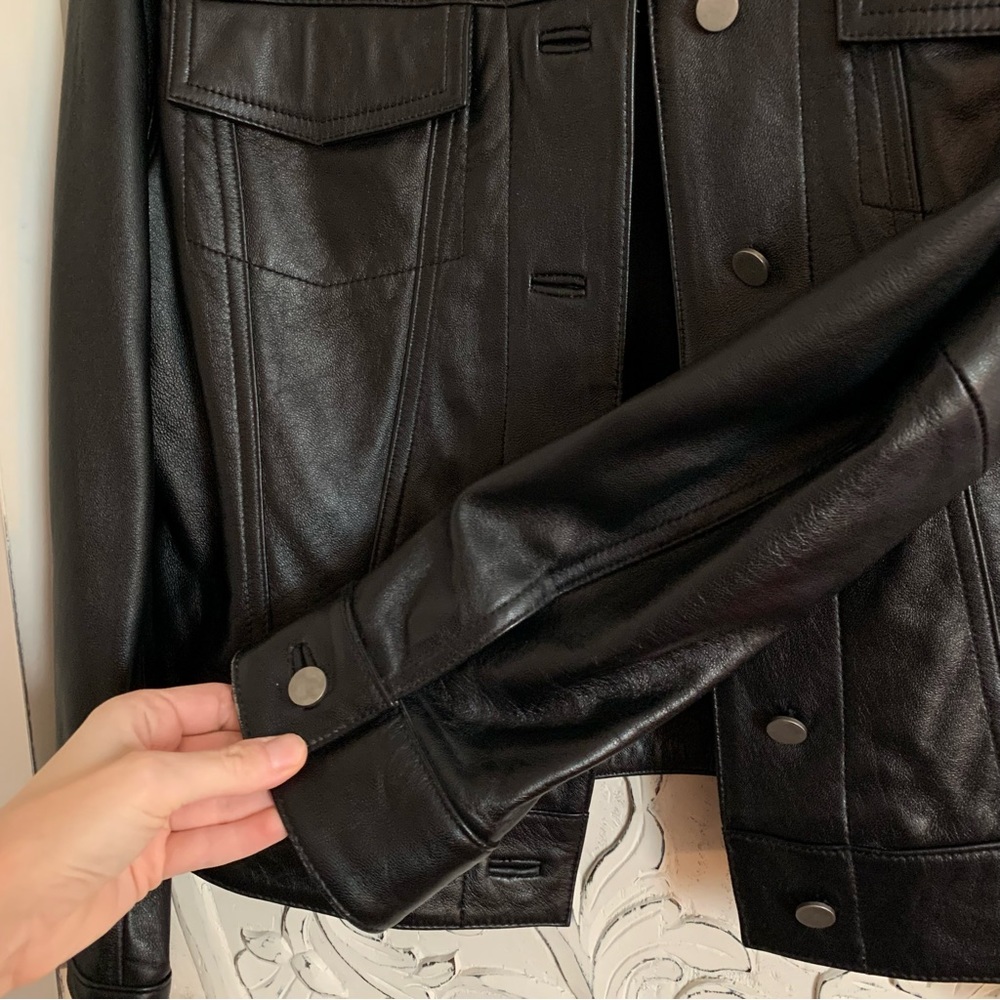 SOLD Y2K genuine leather jacket - Picture 4 of 6